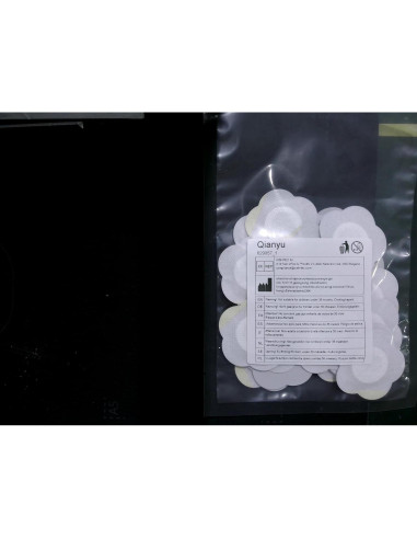 30 Pcs Compresas Desechables de Aceite de Ricino Qianyu 5.7x5.7cm