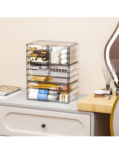 Organizador de Cajones Yieach 10 Cajones Acrílico Transparente 2