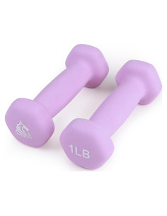 LIONSCOOL Set de 2 Pesas de Mano Neopreno 0.45 kg Antideslizantes