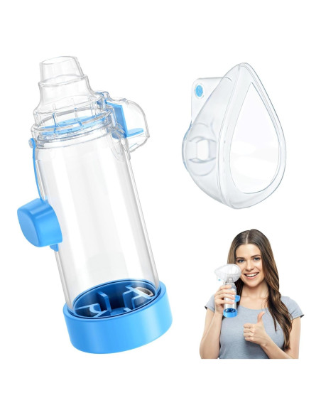 Espaciador de Inhalador de Silicona Suave Nessi OTC Azul