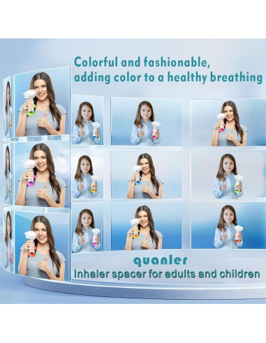 Espaciador de Inhalador de Silicona Suave Nessi OTC Azul