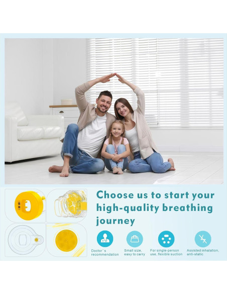 Espaciador de Inhalador de Silicona Suave Nessi OTC Azul