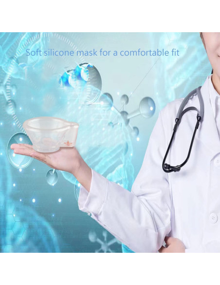 Espaciador de Inhalador de Silicona Suave Nessi OTC Azul