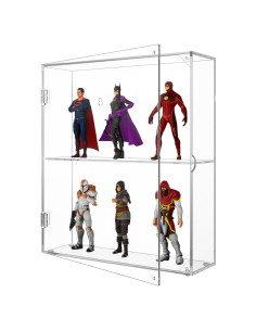Caja de Exhibición Acrílica NIUBEE 2 Niveles para Coleccionables