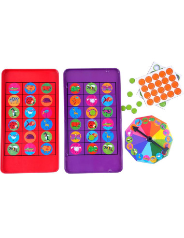 Bingo de Animales The Purple Cow - Juego de Viaje Magnético