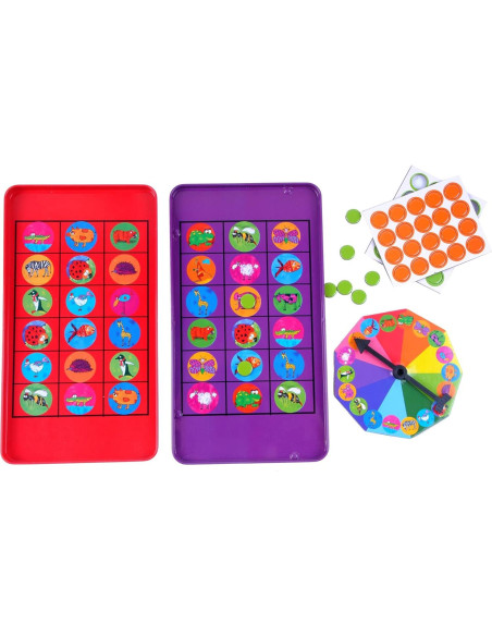 Bingo de Animales The Purple Cow - Juego de Viaje Magnético