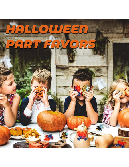 24 Llaveros Pop Antiestrés Halloween TOANWOD + Tarjetas