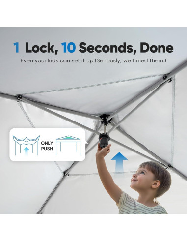 Carpa Canopy Plegable Quictent 2m x 2m con Mosquitera