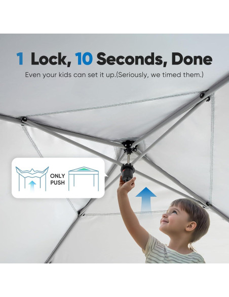 Carpa Canopy Plegable Quictent 2m x 2m con Mosquitera