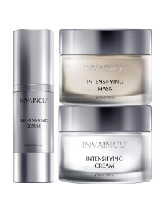 Conjunto de Cuidado de Piel Invaincu - Mascarilla, Suero y Crema Anti Envejecimiento