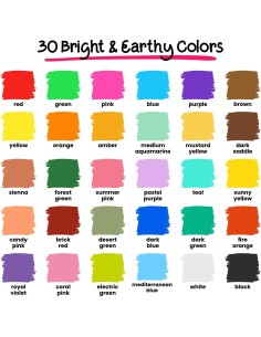 Marcadores de Tiza Líquida Chalkola 30 Colores Punta Fina 1mm 2