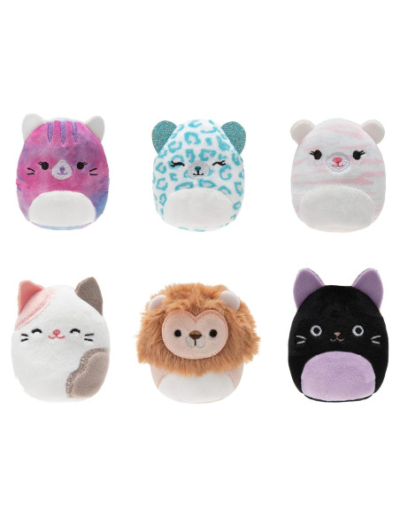 Squishmallows Escuadrón Purr-Fect - 6 Peluches 5.08 cm Squishmallows Escuadrón Purr-Fect - 6 Peluches 5.08 cm