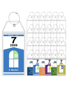 Woanger 24 Etiquetas de Equipaje Impermeables para Crucero 19x8.9cm