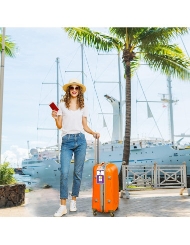 Woanger 24 Etiquetas de Equipaje Impermeables para Crucero 19x8.9cm