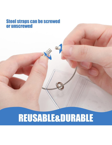 Woanger 24 Etiquetas de Equipaje Impermeables para Crucero 19x8.9cm