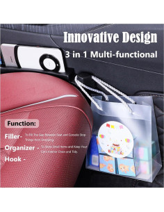 Organizador Rellenador Espacio Asientos Coche Berylins 2 Piezas 2