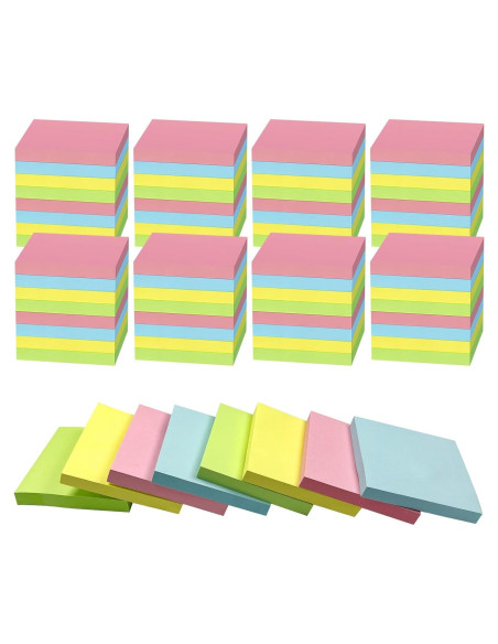 120 Notas Adhesivas Ayearparty 3x3 cm Colores Brillantes