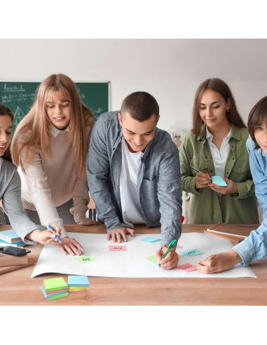 120 Notas Adhesivas Ayearparty 3x3 cm Colores Brillantes