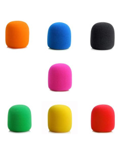 Cubiertas de esponja para micrófono de mano - 14 piezas multicolor