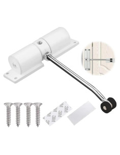 Cerradura Automática de Puerta DIYTOLLSTORE 30 kg Blanco