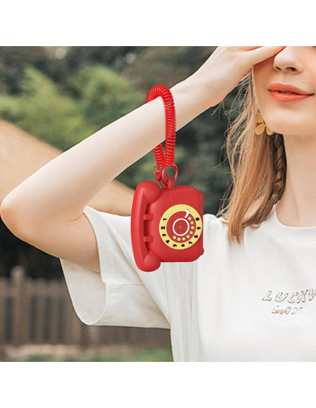 Funda AIRSPO para AirPods Pro 2 - Silicona Rojo + Kit Limpieza