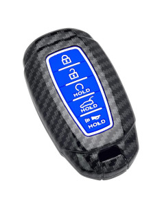 Funda de Llave Inteligente Hyundai 5 Botones Silicona Azul