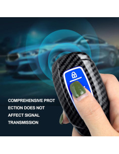 Funda de Llave Inteligente Hyundai 5 Botones Silicona Azul 2