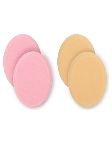 Paquete de 4 Esponjas Ovaladas de Maquillaje SynHHergyx
