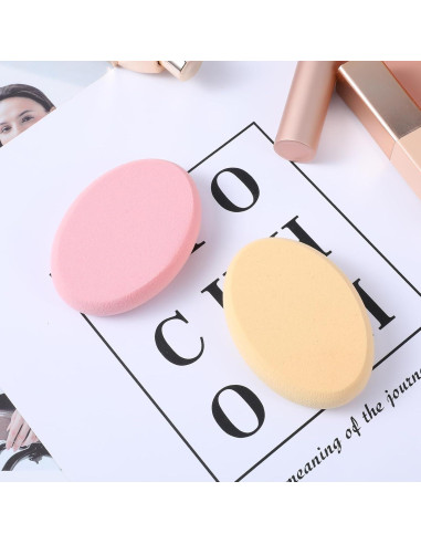 Paquete de 4 Esponjas Ovaladas de Maquillaje SynHHergyx