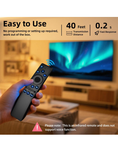 Control Remoto Universal Retroiluminado Samsung para TV 4K UHD