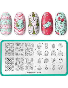 Kit de Estampado de Uñas Maniology Navidad - Animales Kawaii 2