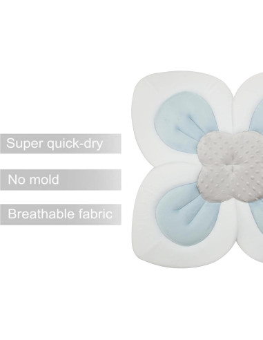 Almohadilla de Baño para Bebés PandaEar Flor de Loto Azul
