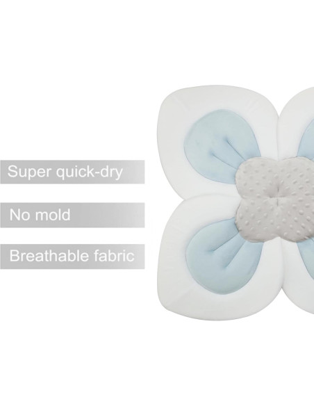 Almohadilla de Baño para Bebés PandaEar Flor de Loto Azul