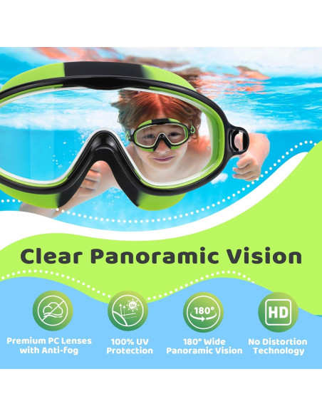 Gafas de natación Vvinca Kids antiempañante UV para niños Gafas de natación Vvinca Kids antiempañante UV para niños