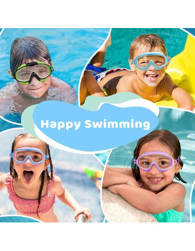 Gafas de natación Vvinca Kids antiempañante UV para niños