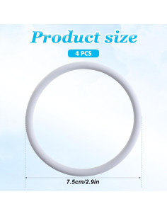 4 Piezas Correa de Soporte Patelar Qianyu para Rodilla 2