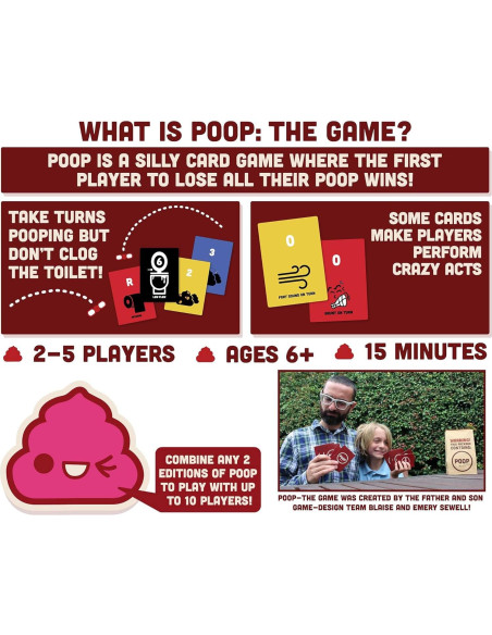 Juego de cartas Poop The Game Breaking Games - Familiar 6+ Juego de cartas Poop The Game Breaking Games - Familiar 6+