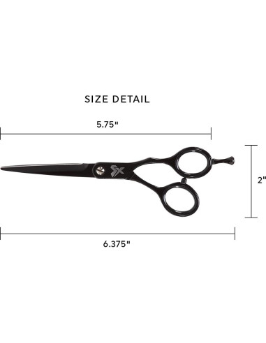 Tijeras de Corte Profesional Cricket Shear Xpressions 14.6 cm - Acero Inoxidable Japonés, Silenciador de Confort