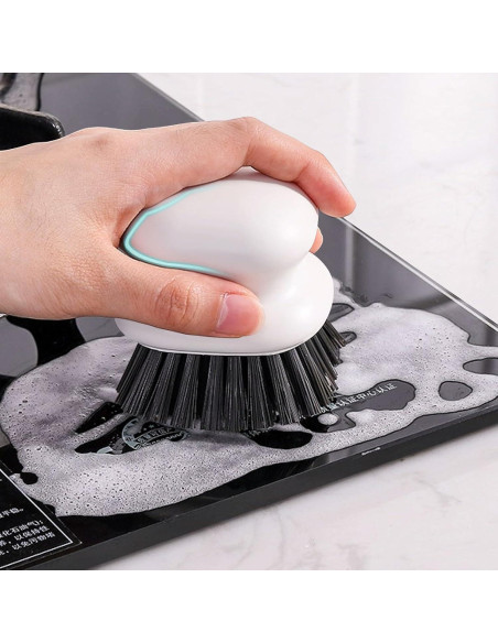 Cepillo de Fregar MUUBOOX 2 Pack Ergonómico Nylon Negro y Blanco