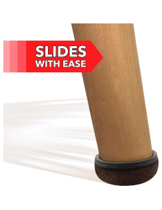 Deslizadores Redondos de Fieltro Autoadhesivos Super Sliders 4 Pzas 2