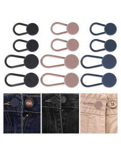 Extensores de Botón Amaxiu 12 Piezas para Pantalones
