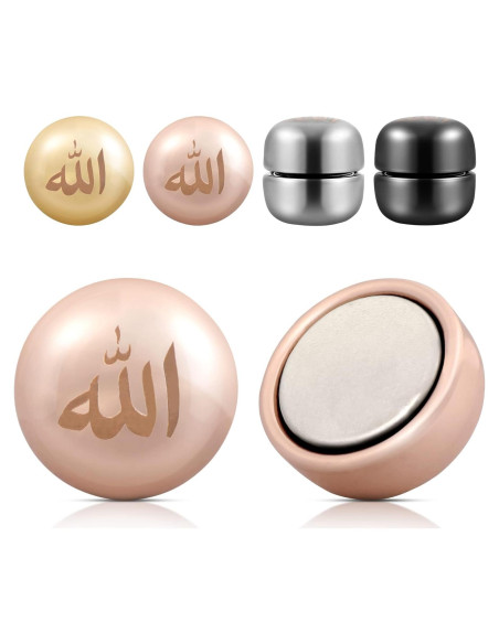 Pines Magnéticos Hijab Boffdock - 4 Pares Brillantes para Mujeres Pines Magnéticos Hijab Boffdock - 4 Pares Brillantes para Mujeres