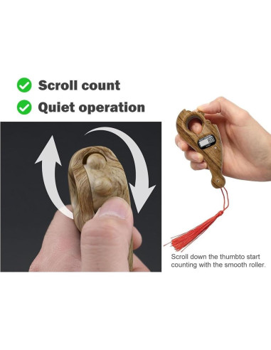 Contador de Cuentas Digitales Hitopin - 3 PCS para Oración y Meditación