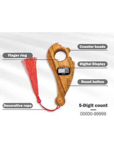 Contador de Cuentas Digitales Hitopin - 3 PCS para Oración y Meditación