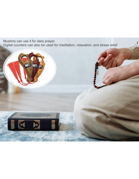 Contador de Cuentas Digitales Hitopin - 3 PCS para Oración y Meditación