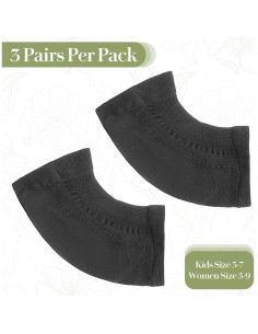 3 Pares Calcetines de Gel Hidratante Qianyu para Talones 2