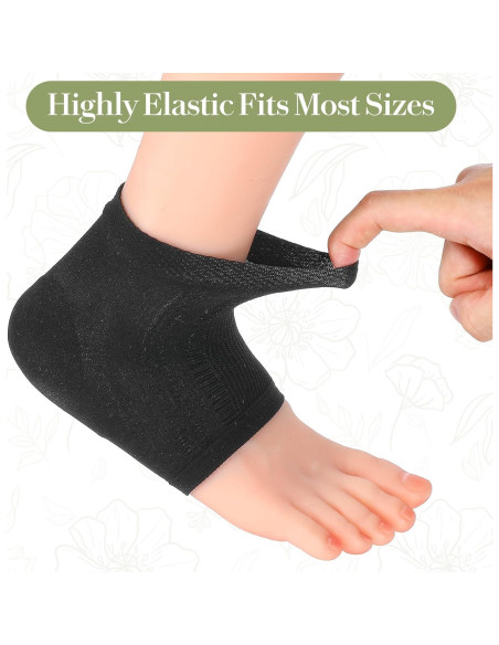 3 Pares Calcetines de Gel Hidratante Qianyu para Talones