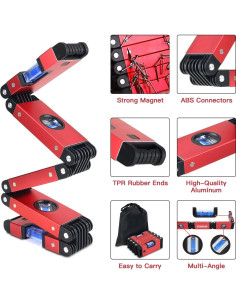 Nivel Plegable Multifuncional MiYee 71.12 cm 4 Burbujeas 2