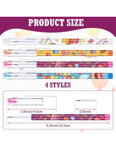 Lápices de Cumpleaños Maitys con Borrador - 100 Pcs 2