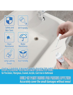 Pintura para Bañeras y Azulejos Ankita 1 Oz Blanco Brillante 2